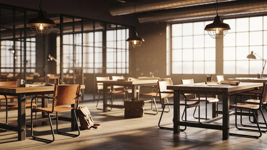 Cadeiras e mesas industriais 